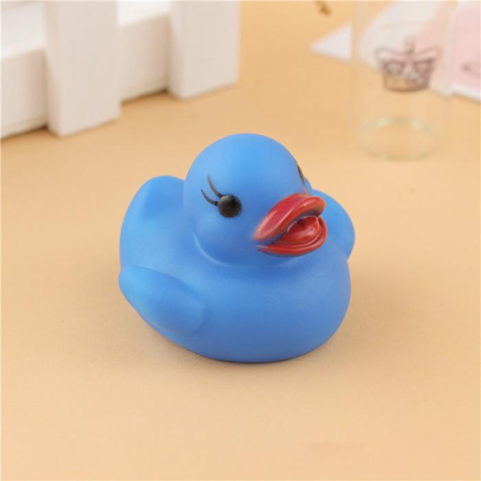 6Pcs/Set Cute LED Flashing Light Floating Duck Bath Tub Shower Rubber Toy for Kids BM88